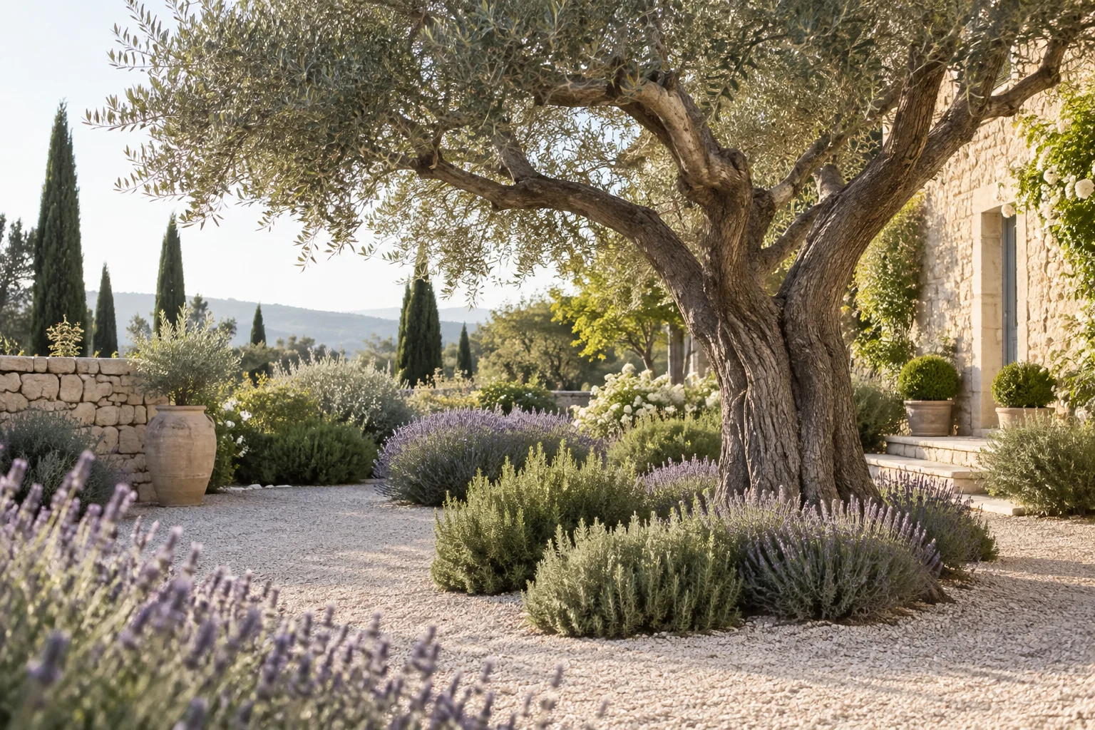 Illustration d’ambiance : le rythme du jardin en Provence